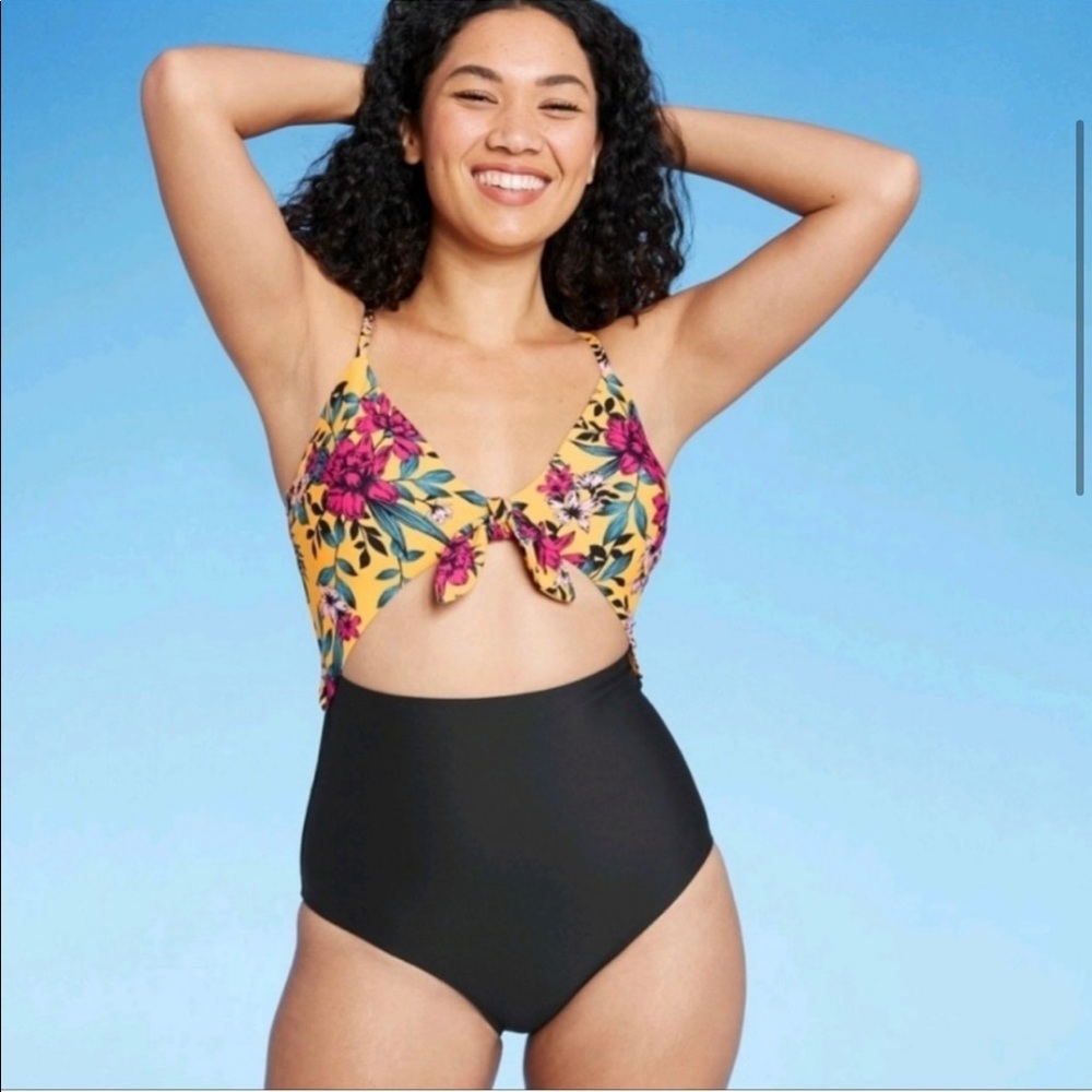 Sea Angel Open Halter Tie One Piece Swimsuit